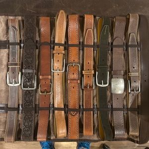 Trask leather belts…size 34